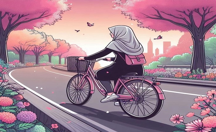 confident girl cartoon alone cute dp